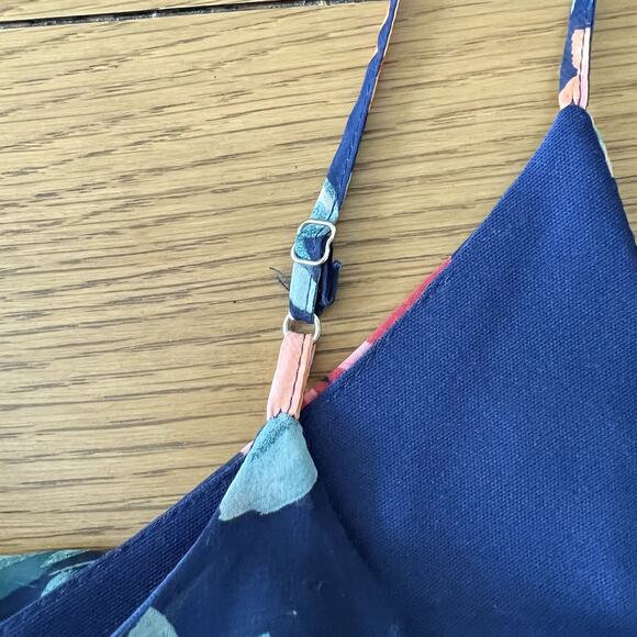 Papaya Womens Floral Hi Low Spaghetti‎ Strap Maxi Dress Size Large Cottage Fairy - Picture 7 of 7